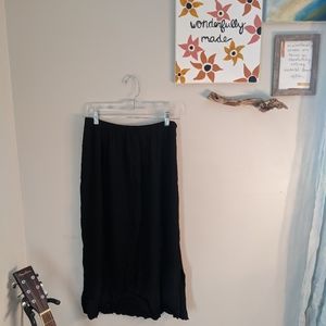 Black maxi skirt